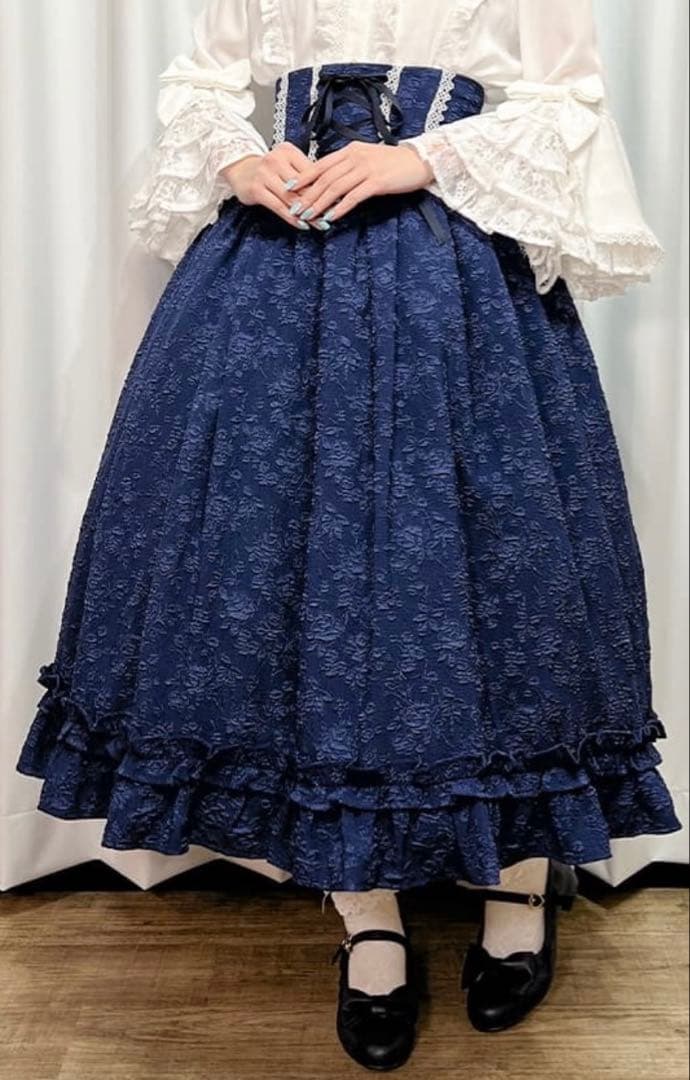 axes femme kawaii メアリースカート（ネイビー）