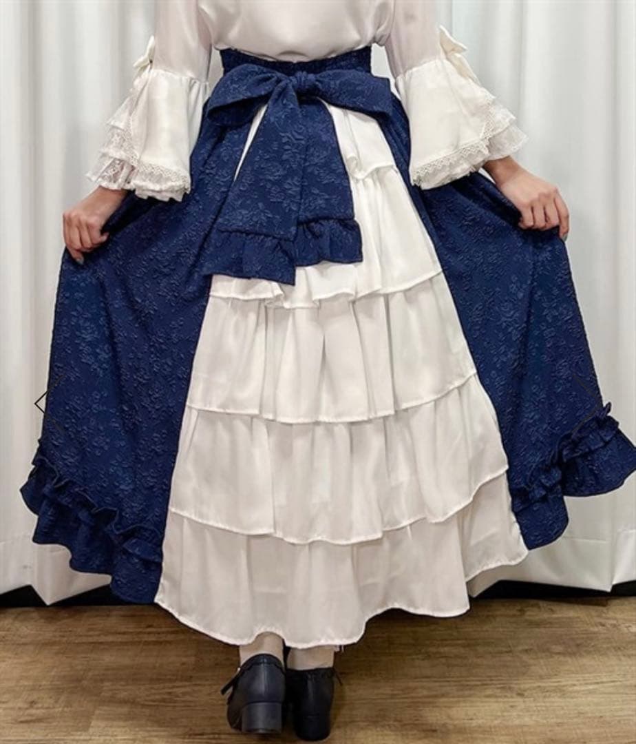 axes femme kawaii メアリースカート（ネイビー）