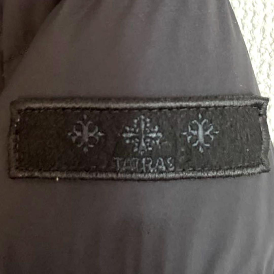 【美品】TATRASタトラス ダウンコート 女優襟 Aライン ベルト ブラックM