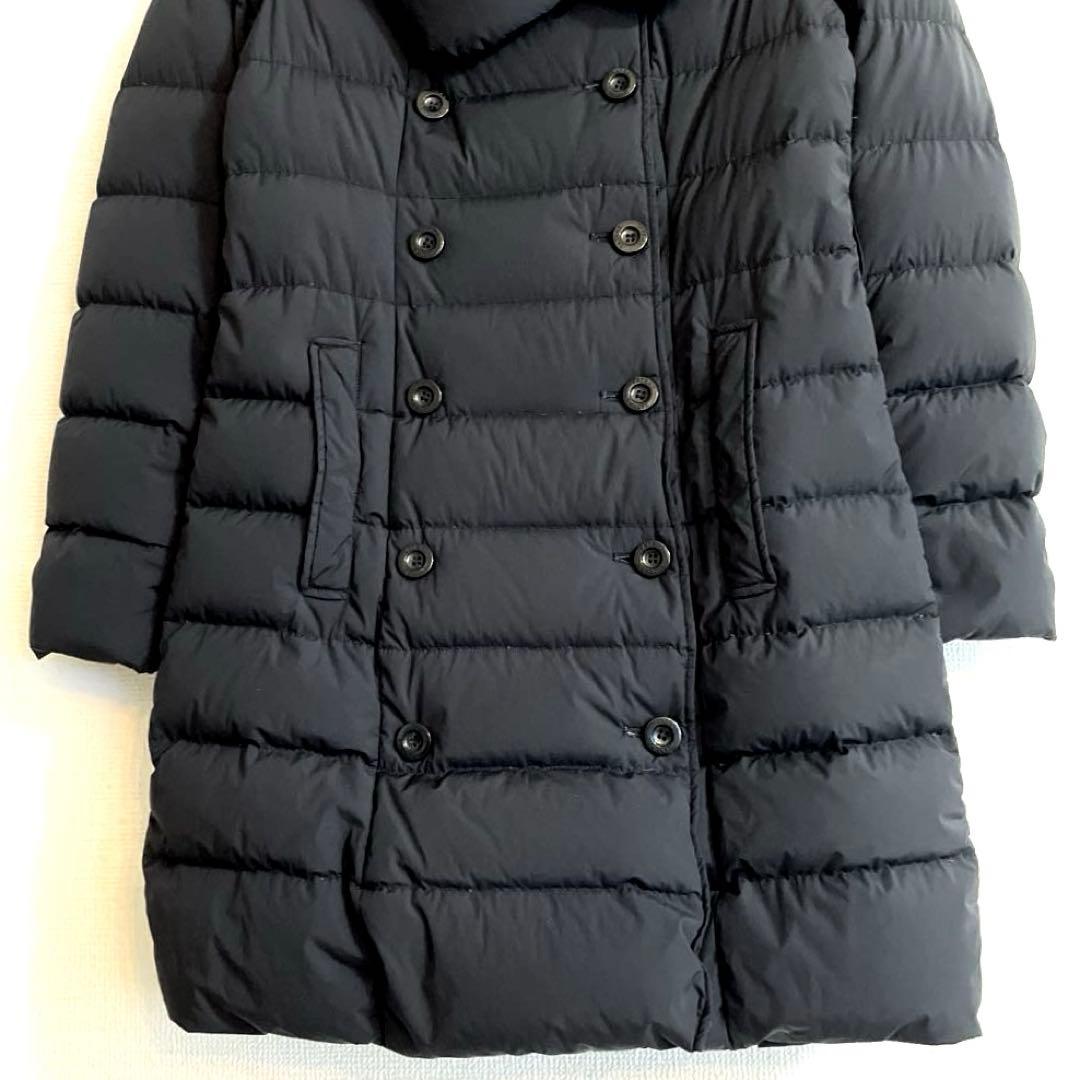 【美品】TATRASタトラス ダウンコート 女優襟 Aライン ベルト ブラックM