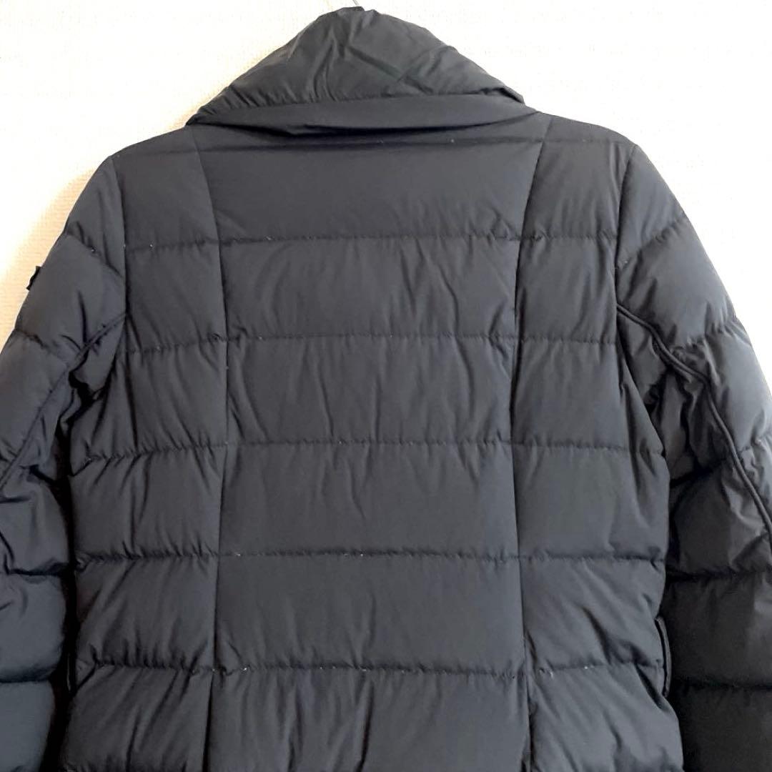 【美品】TATRASタトラス ダウンコート 女優襟 Aライン ベルト ブラックM