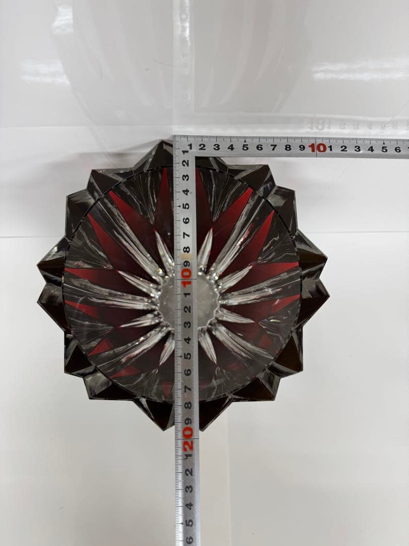 SAINT LOUIS サンルイ フランス製 花瓶 クリスタル フラワーベース