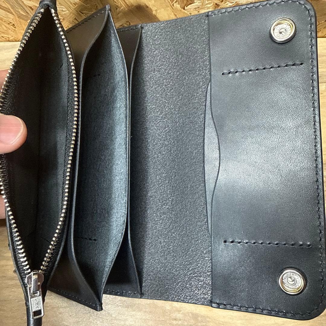 180 カスタム トラッカーウォレット 姫路レザー オイルレザー ニッケル