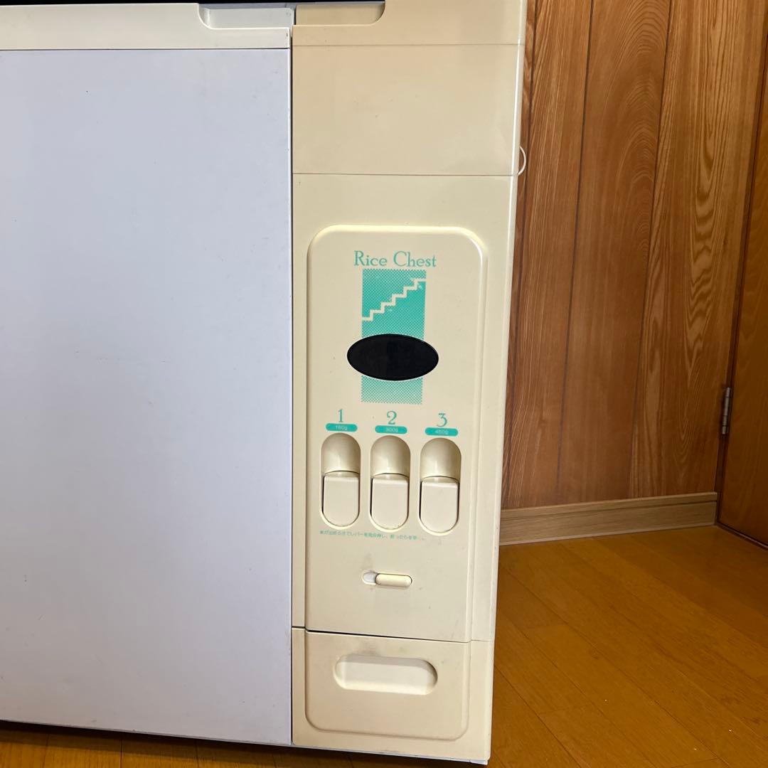 ［組立済］米びつ付きレンジ台　オーブンレンジや炊飯器置きスペース、大収納庫付き