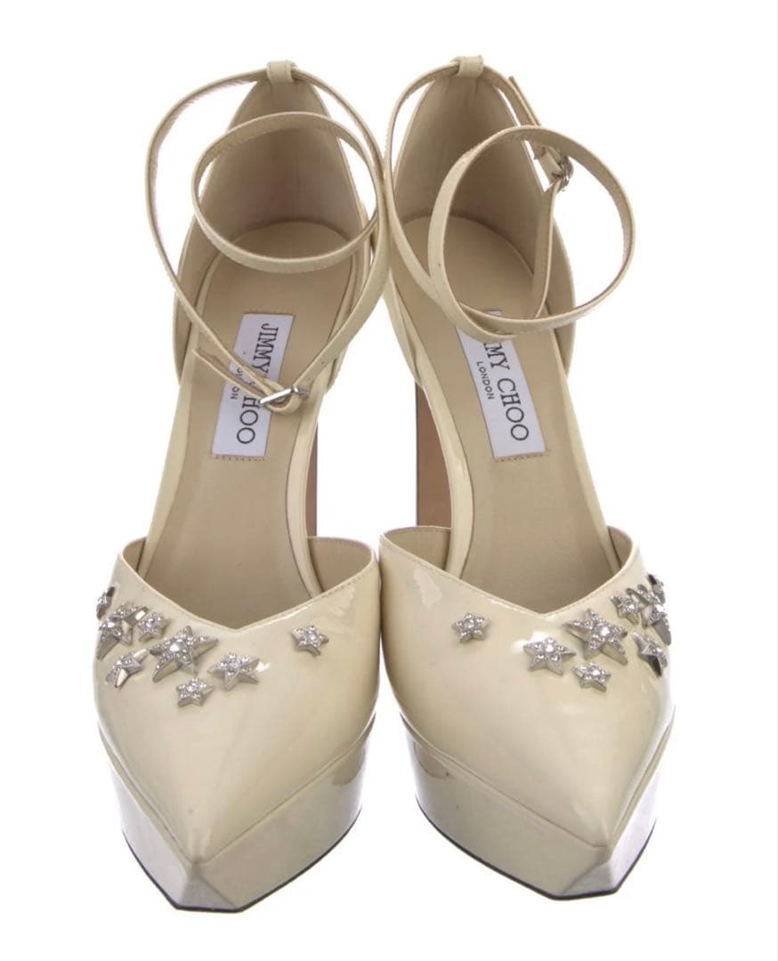 Jimmy Choo パテントレザー D'Orsayパンプス