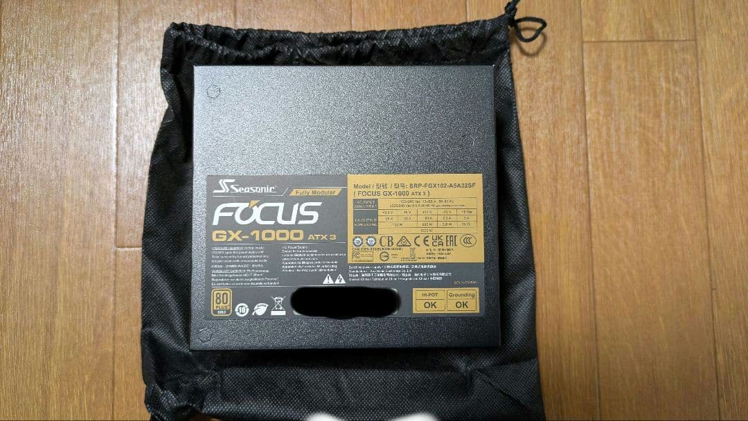 【新品　未使用】Seasonic Focus GX-1000 ATX3 v4
