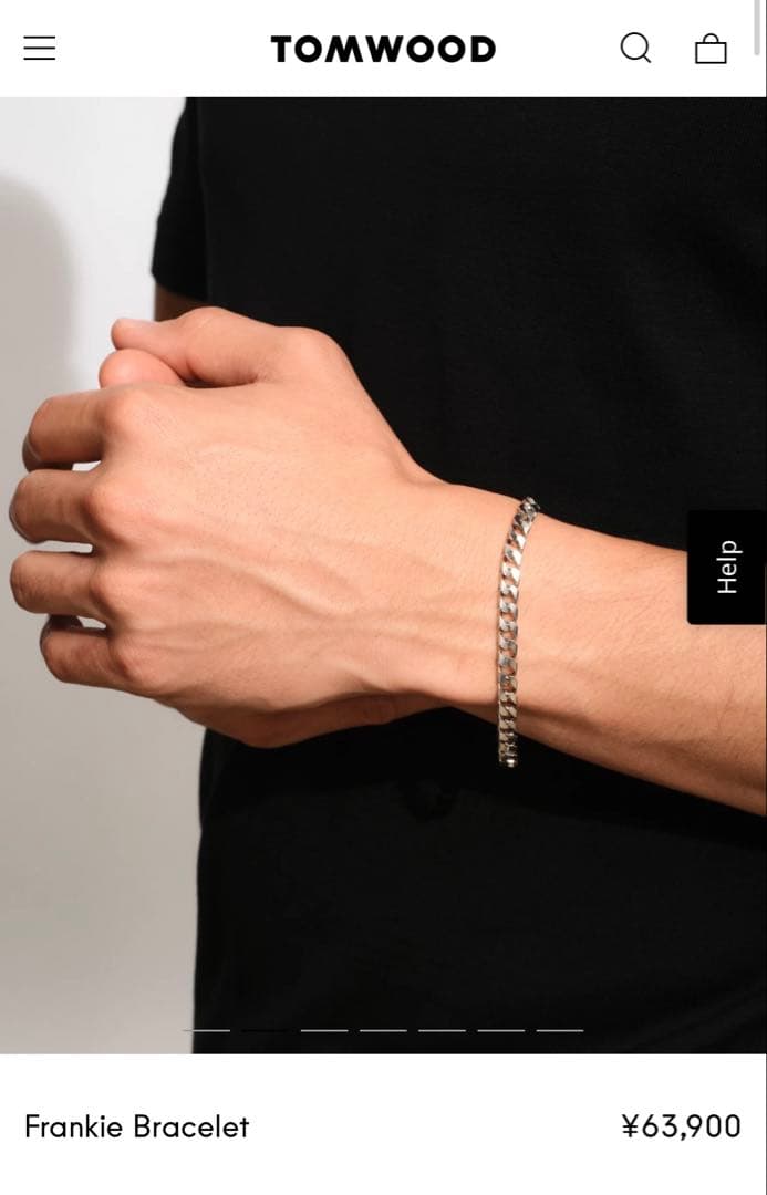 TOM WOOD トムウッド Frankie フランキー ブレスレット 7.7