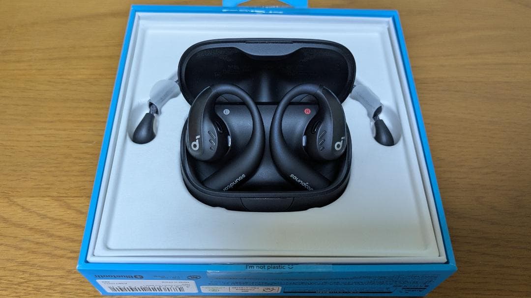 soundcore ワイヤレスイヤホン オープンイヤー型 ブラック