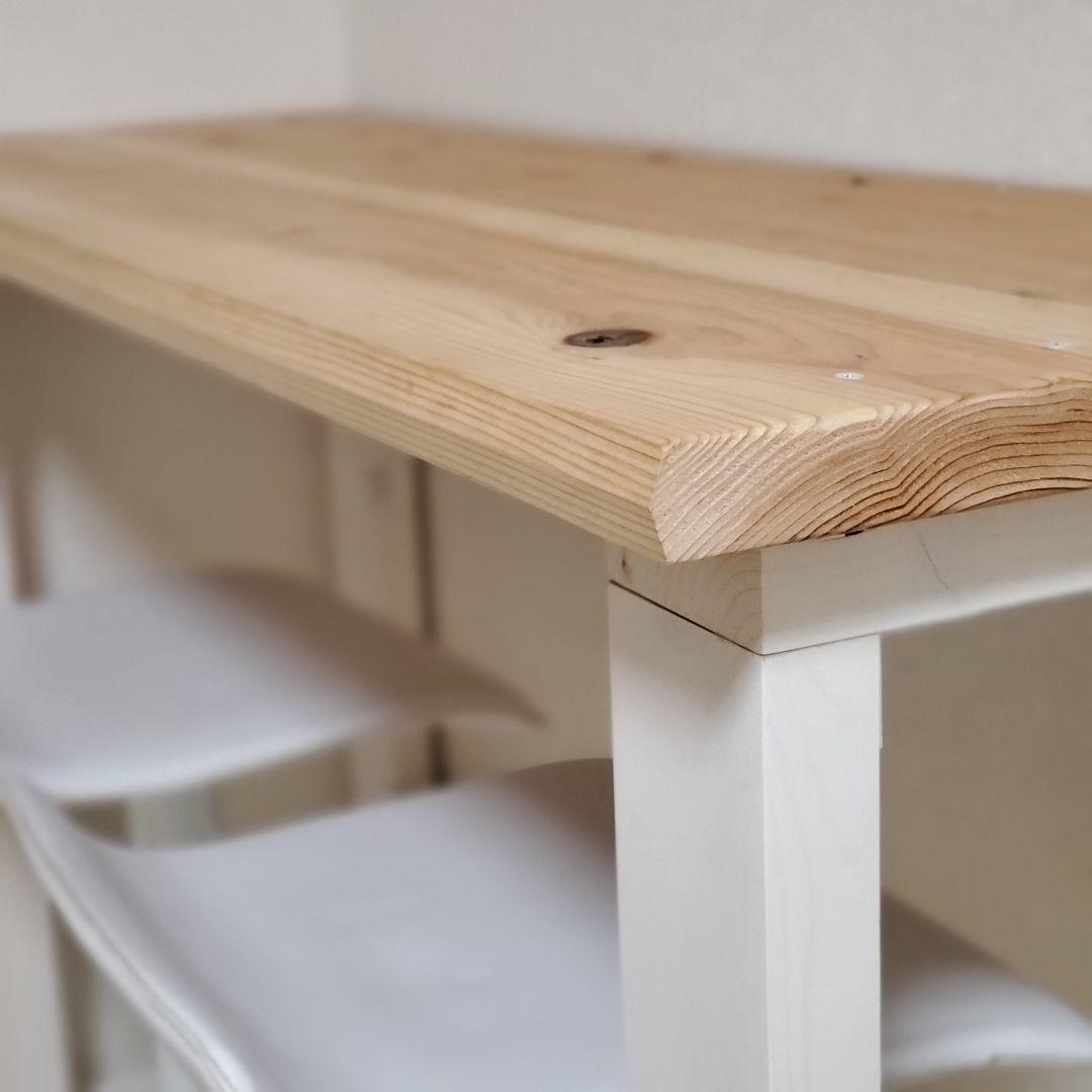 木製　カウンターテーブル　ハイテーブル