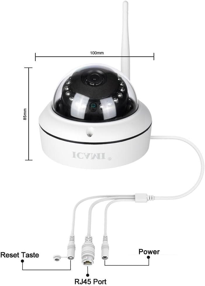 防犯カメラ HD 1080P ワイヤレス IP 監視カメラ 自動録画