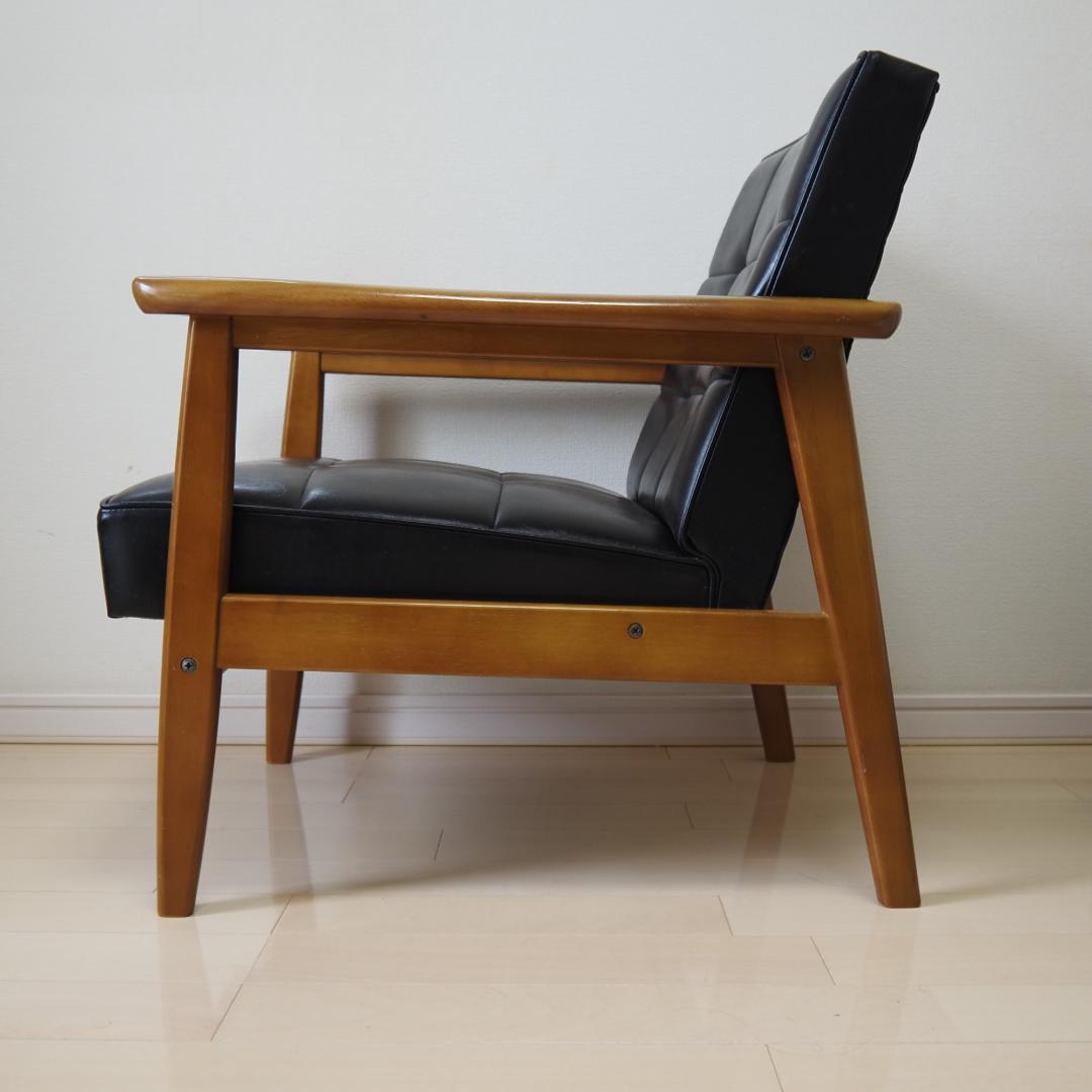 カリモク60 Kチェア1シーター（スタンダードブラック）