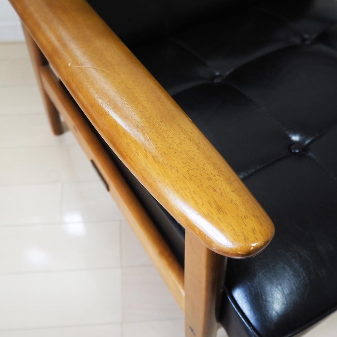 カリモク60 Kチェア1シーター（スタンダードブラック）