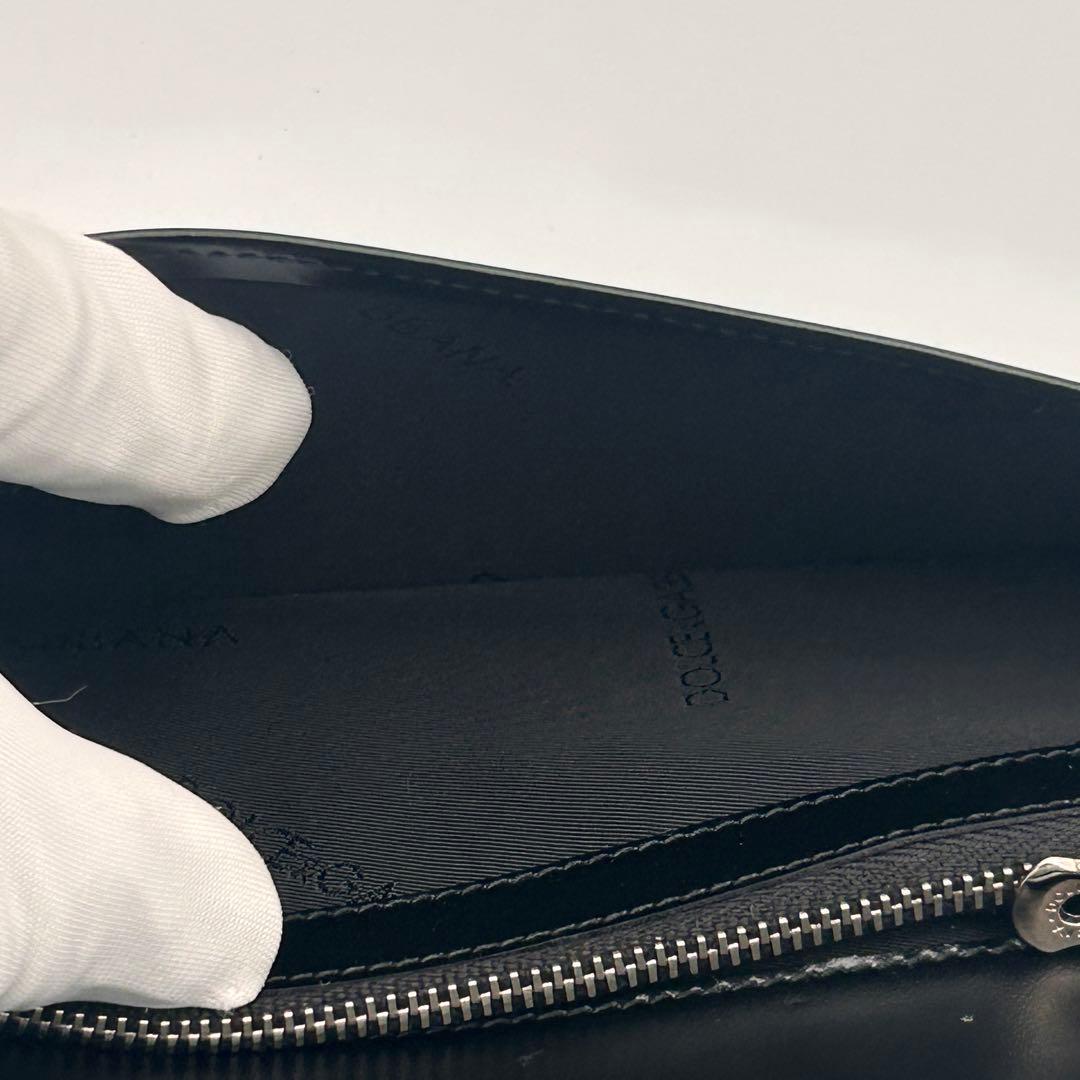 極美品✨ DOLCE & GABBANA 長財布 ブラック レザー ドルガバ