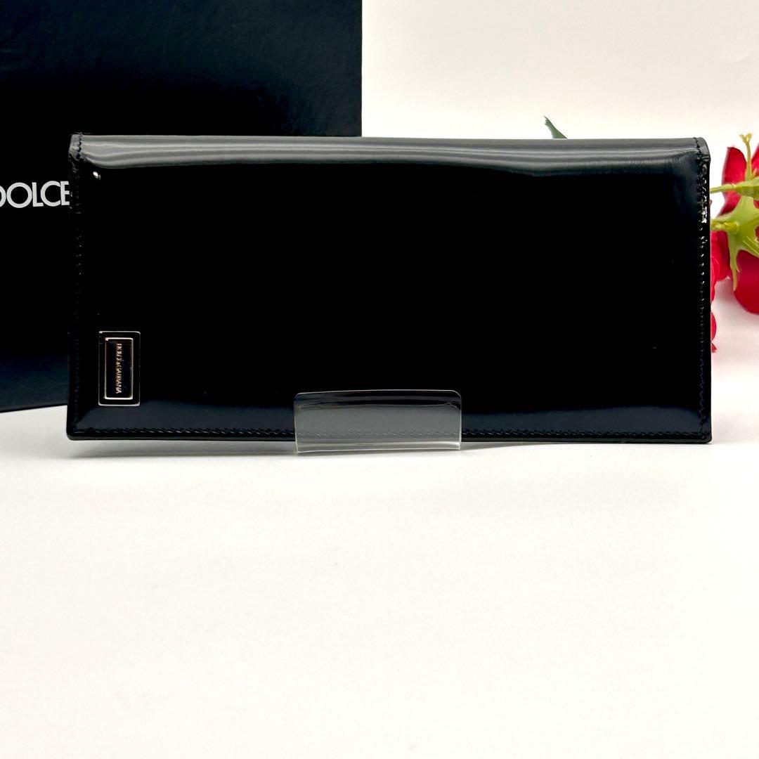 極美品✨ DOLCE & GABBANA 長財布 ブラック レザー ドルガバ