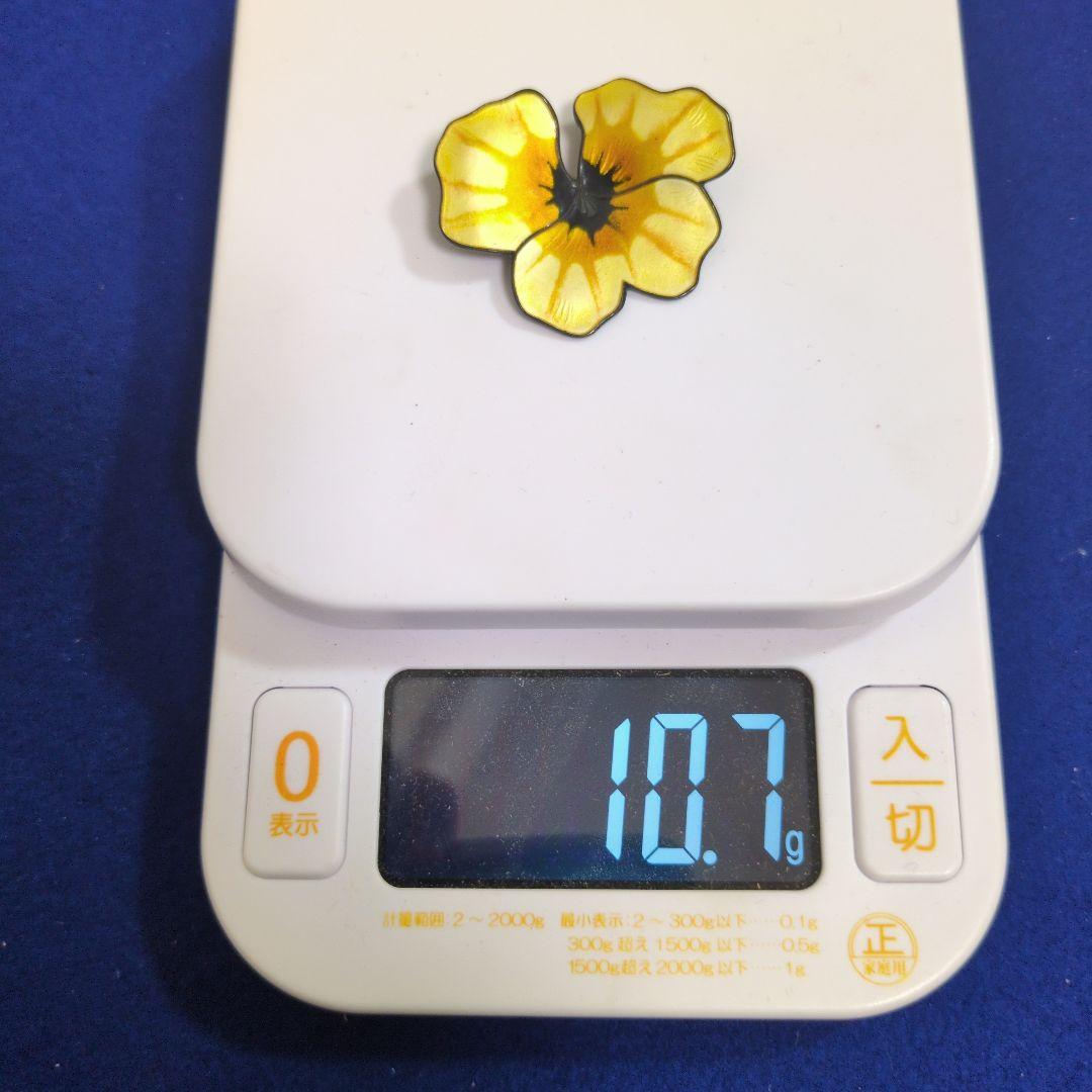 Y03 David Andersen 花型ブローチ 約4.5cm　シルバー