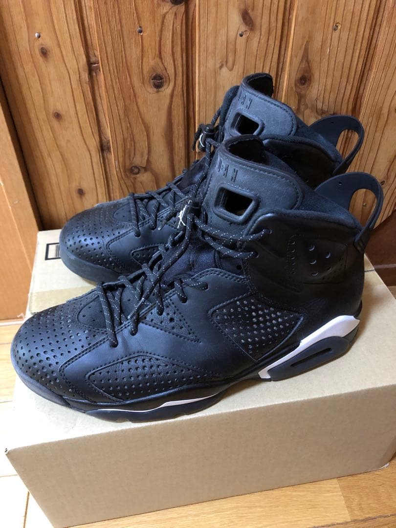 Air Jordan 6 ブラックハイカットスニーカー