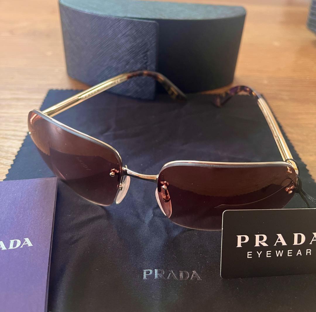 ⭐️未使用⭐️PRADA サングラス ブラウン　ケース付き