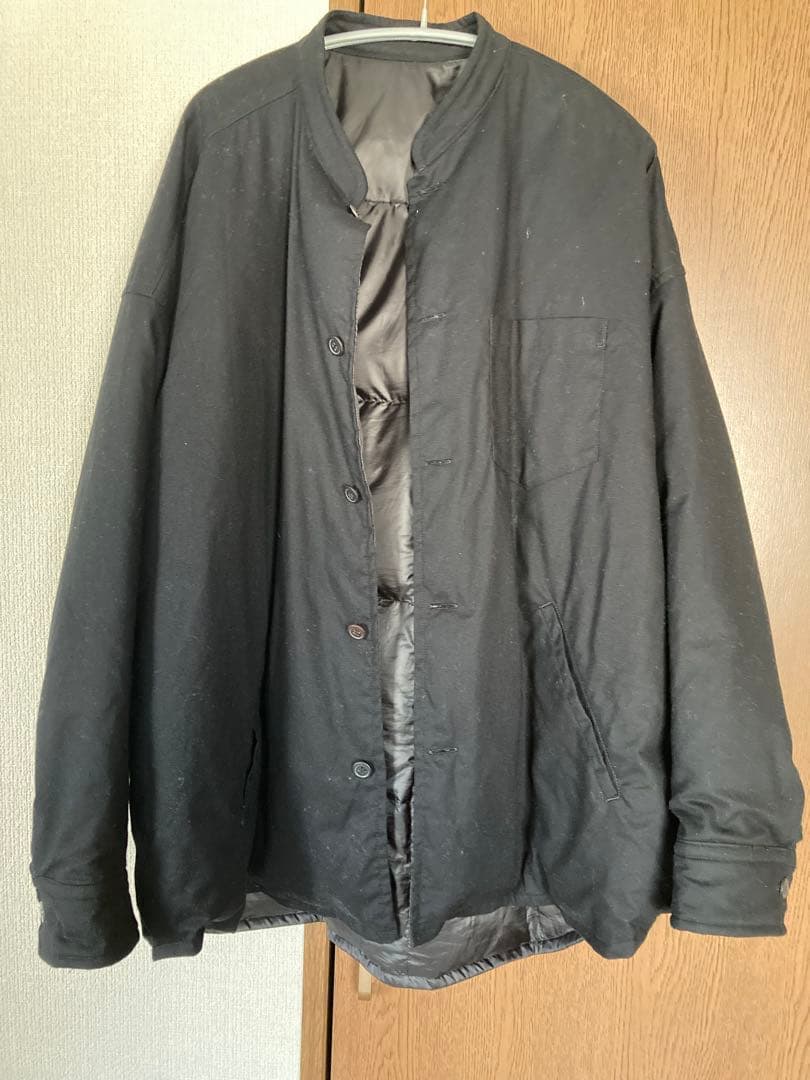 値下げ　ゴーシュ　ダウンシャツ スタンドカラー col.Black