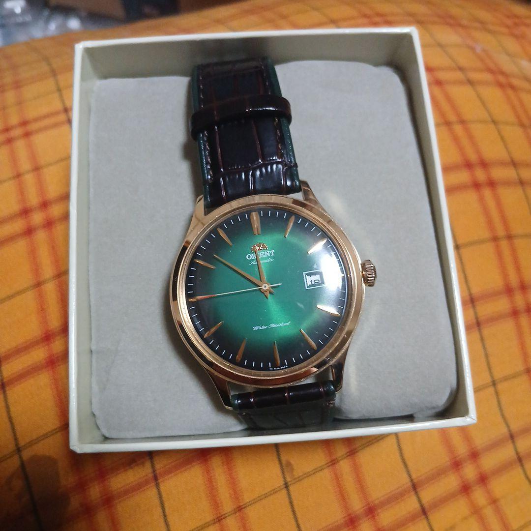 ORIENT グリーン文字盤 アナログ時計　さらに値下げしました。