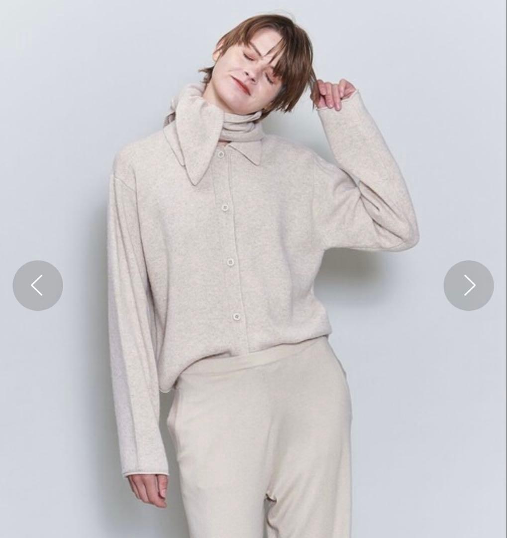 新品未使用　6(ROKU) stole cardigan BEIGE