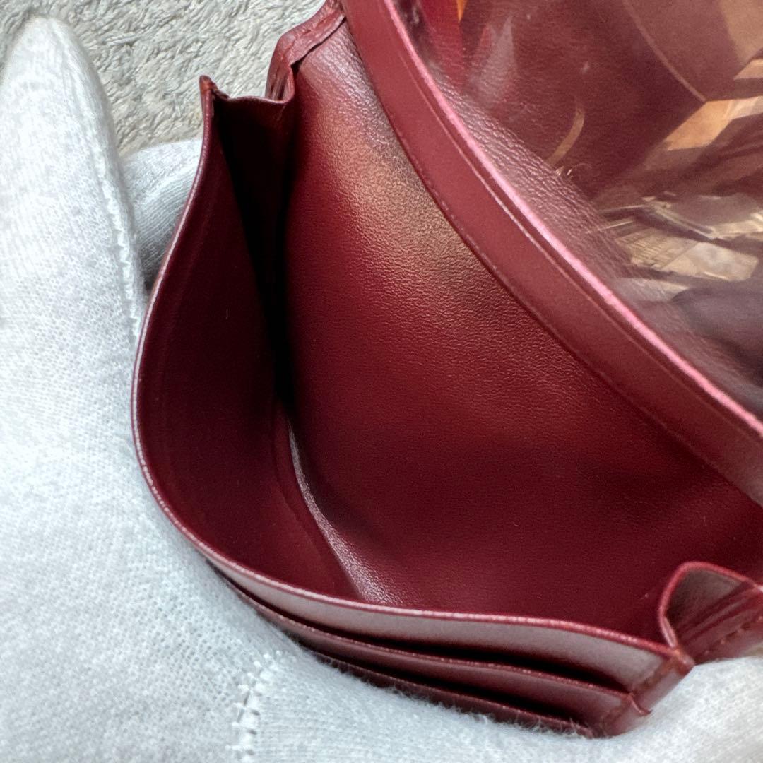 Cartier カルティエ 名刺入れ カードケース パスケース ボルドー