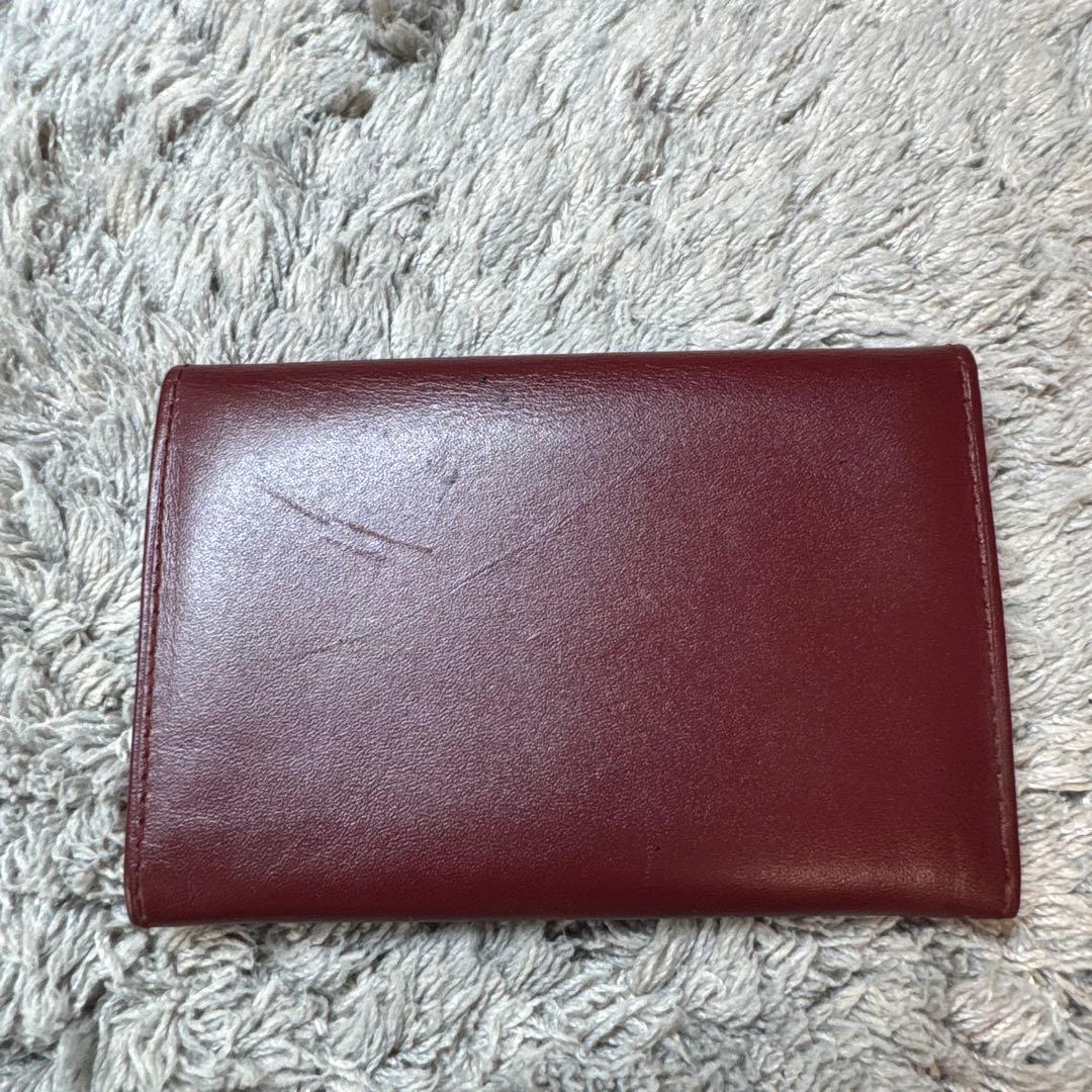 Cartier カルティエ 名刺入れ カードケース パスケース ボルドー
