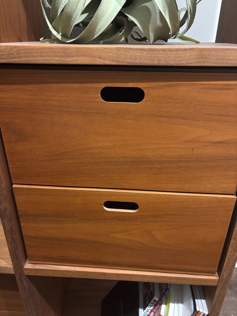 無印良品　スタッキングシェルフ　ウォールナット