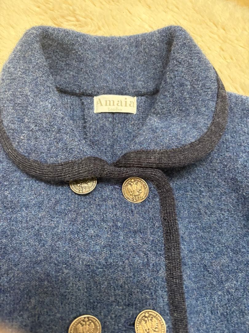 美品　Amaia Kid アマイアキッズ　ウールコート　8