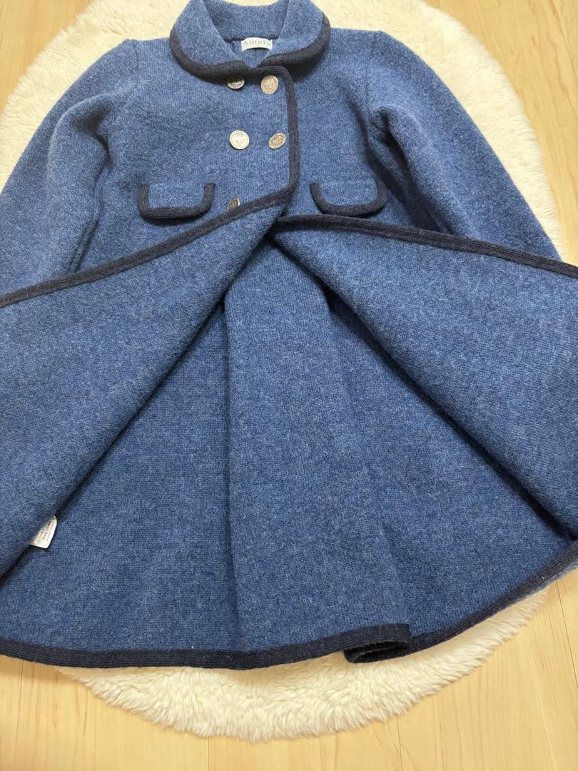 美品　Amaia Kid アマイアキッズ　ウールコート　8