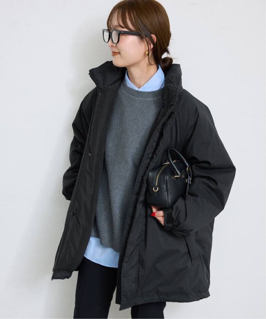 SLOBE IENA ウォッシャブル中綿モンスターパーカーブルゾン