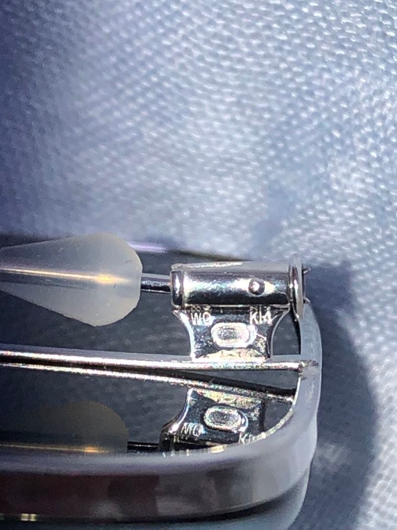 K18枠K14針　ブローチ兼ペンダントトップ