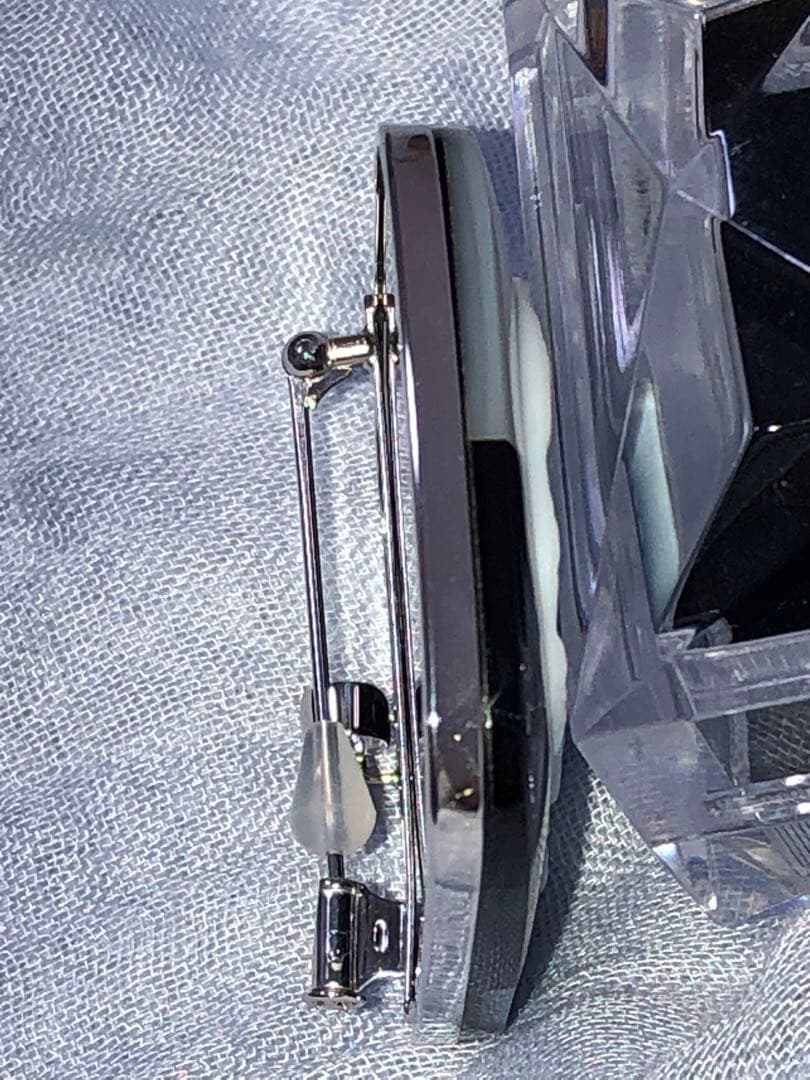 K18枠K14針　ブローチ兼ペンダントトップ