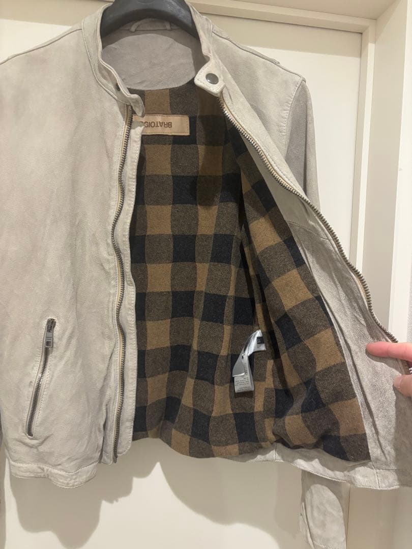 GIORGIO BRATOジョルジオブラット23FWスエードシングルライダース