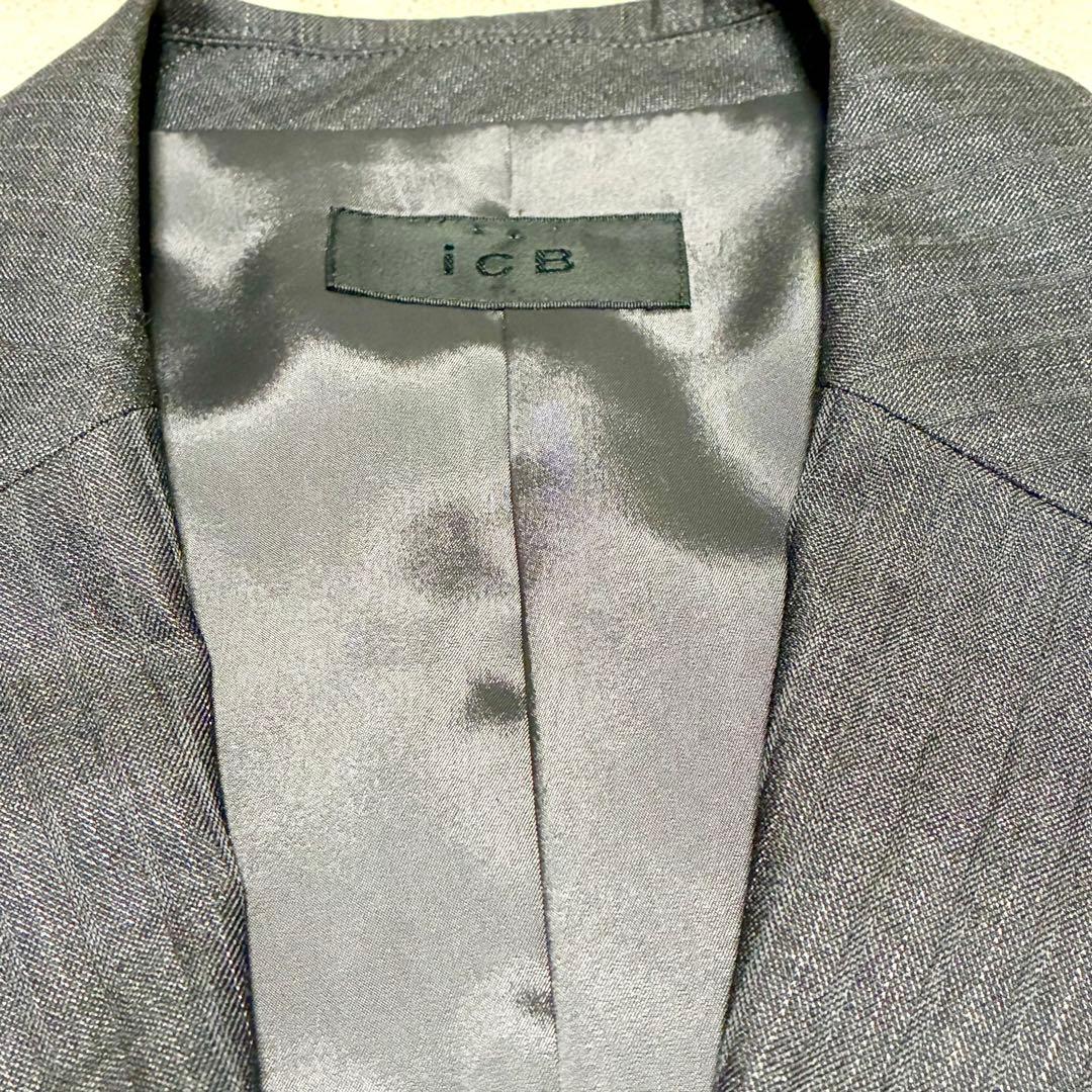 【即日発送】美品✨ICB セットアップ パンツスーツ ストライプ 大きいサイズ