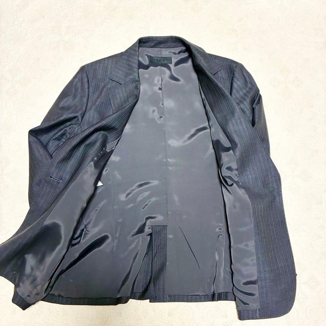 【即日発送】美品✨ICB セットアップ パンツスーツ ストライプ 大きいサイズ