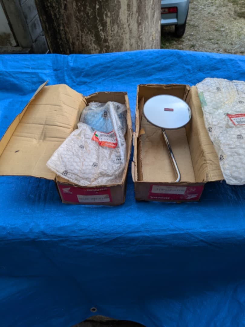 HONDA 旧CB400F バツクミラー