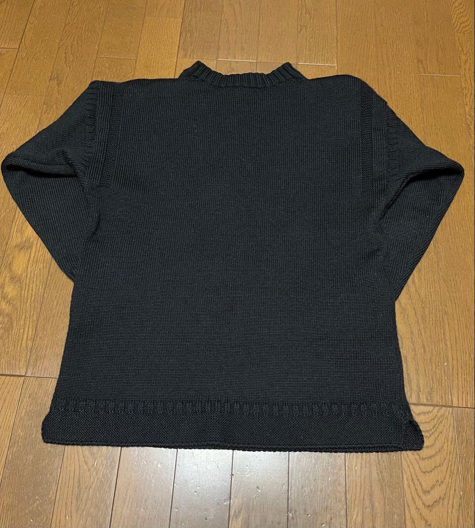 ガンジーウーレンズ　Guernsey Woollens ニット　ブラック