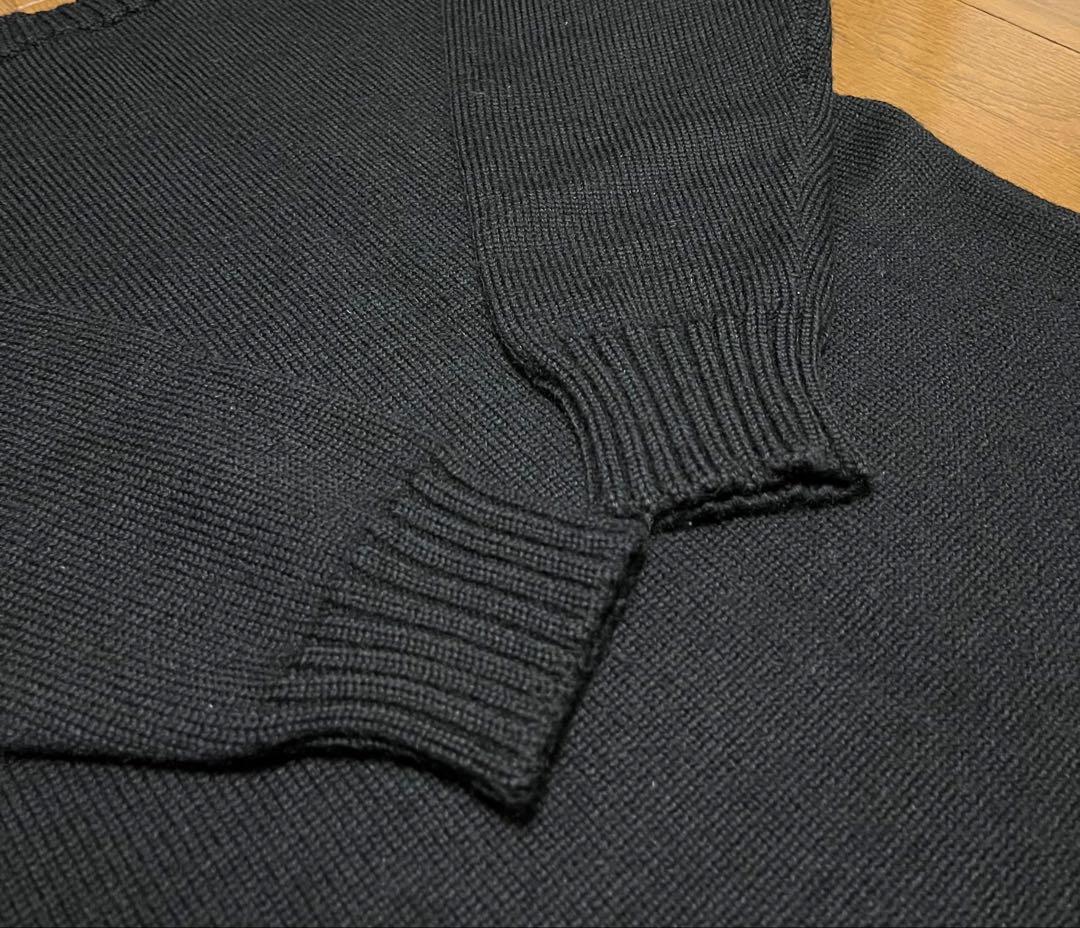 ガンジーウーレンズ　Guernsey Woollens ニット　ブラック