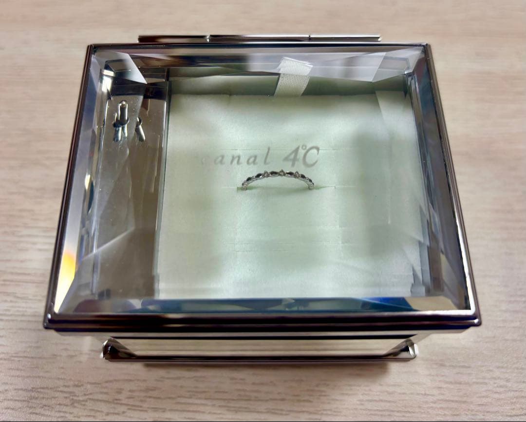 最終値下げ　canal4°C K10ホワイトゴールド ピンキーリング