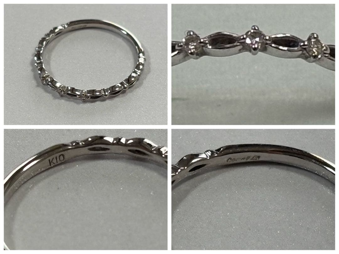 最終値下げ　canal4°C K10ホワイトゴールド ピンキーリング