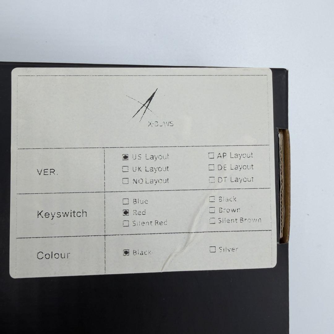 X Bows エルゴノミックキーボード Red Switches