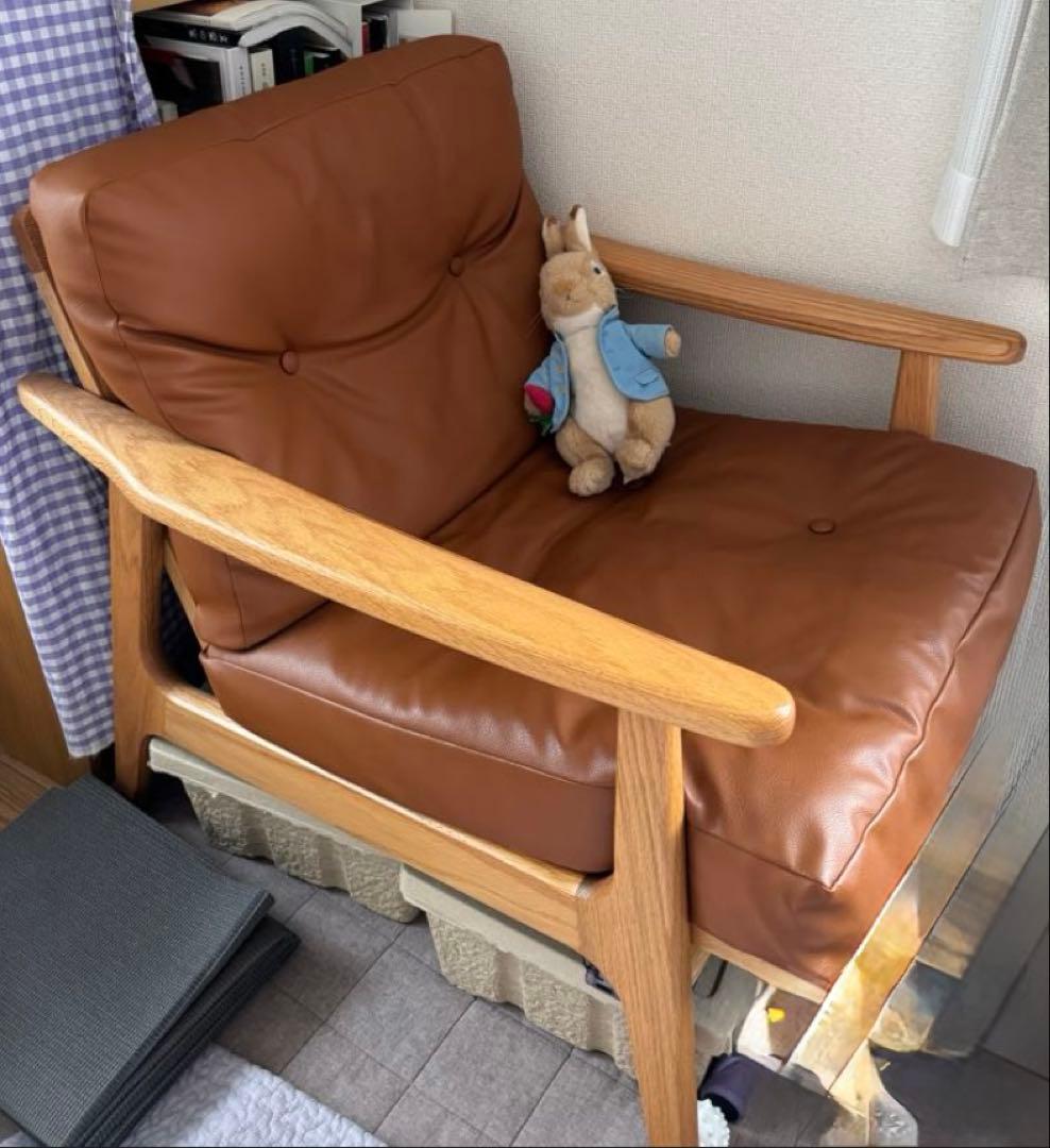 マルニ60 マルニ木工　キノママ　ブラウン　ビニールレザー（ぬいぐるみは除く）