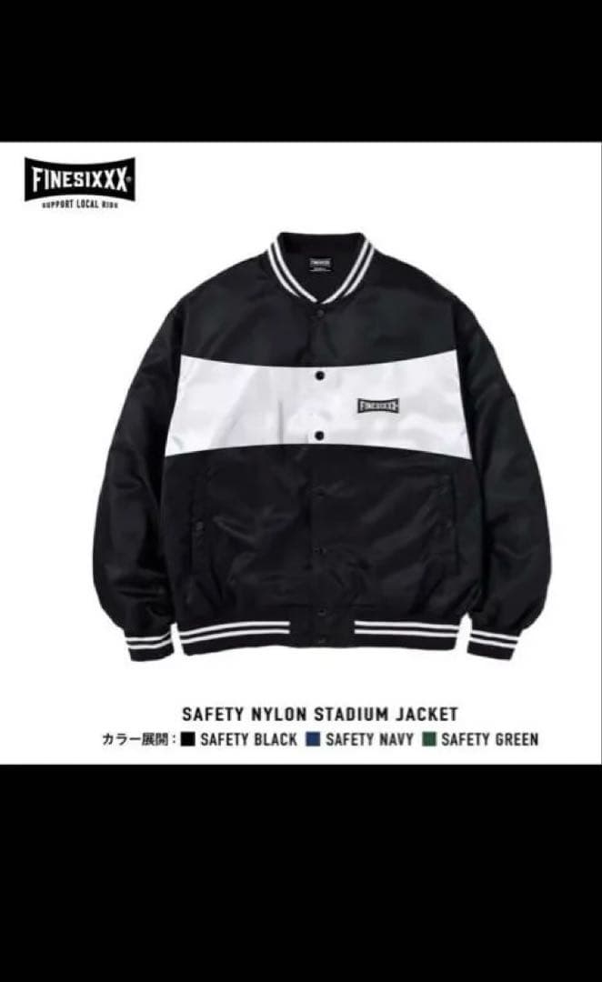 FINESIXXX ナイロンジャケット XL ブラック/グレー