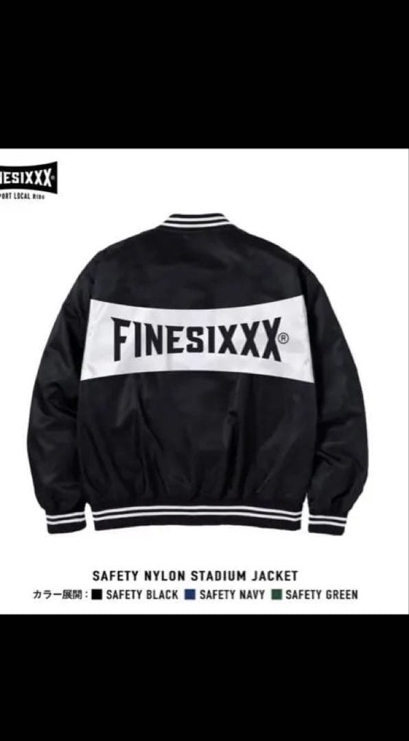 FINESIXXX ナイロンジャケット XL ブラック/グレー