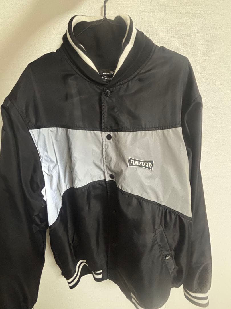 FINESIXXX ナイロンジャケット XL ブラック/グレー