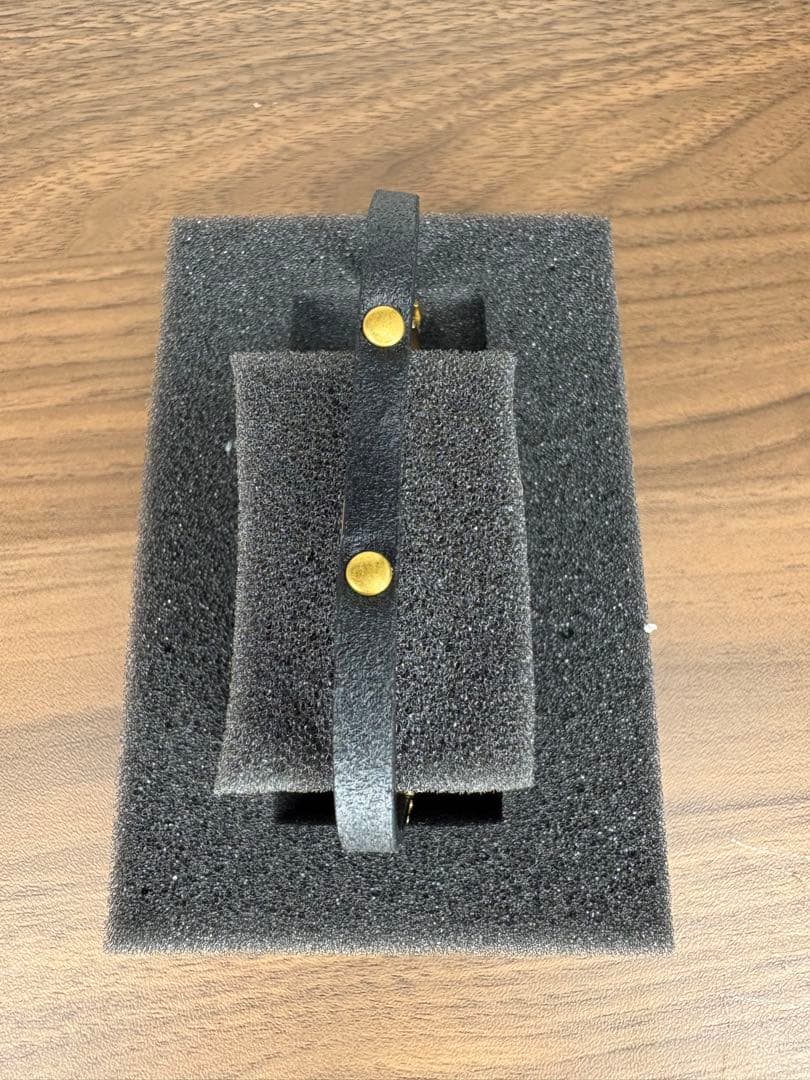 サンローラン　idプレートブレスレット　スムースレザー&メタル　ユニセックス　L