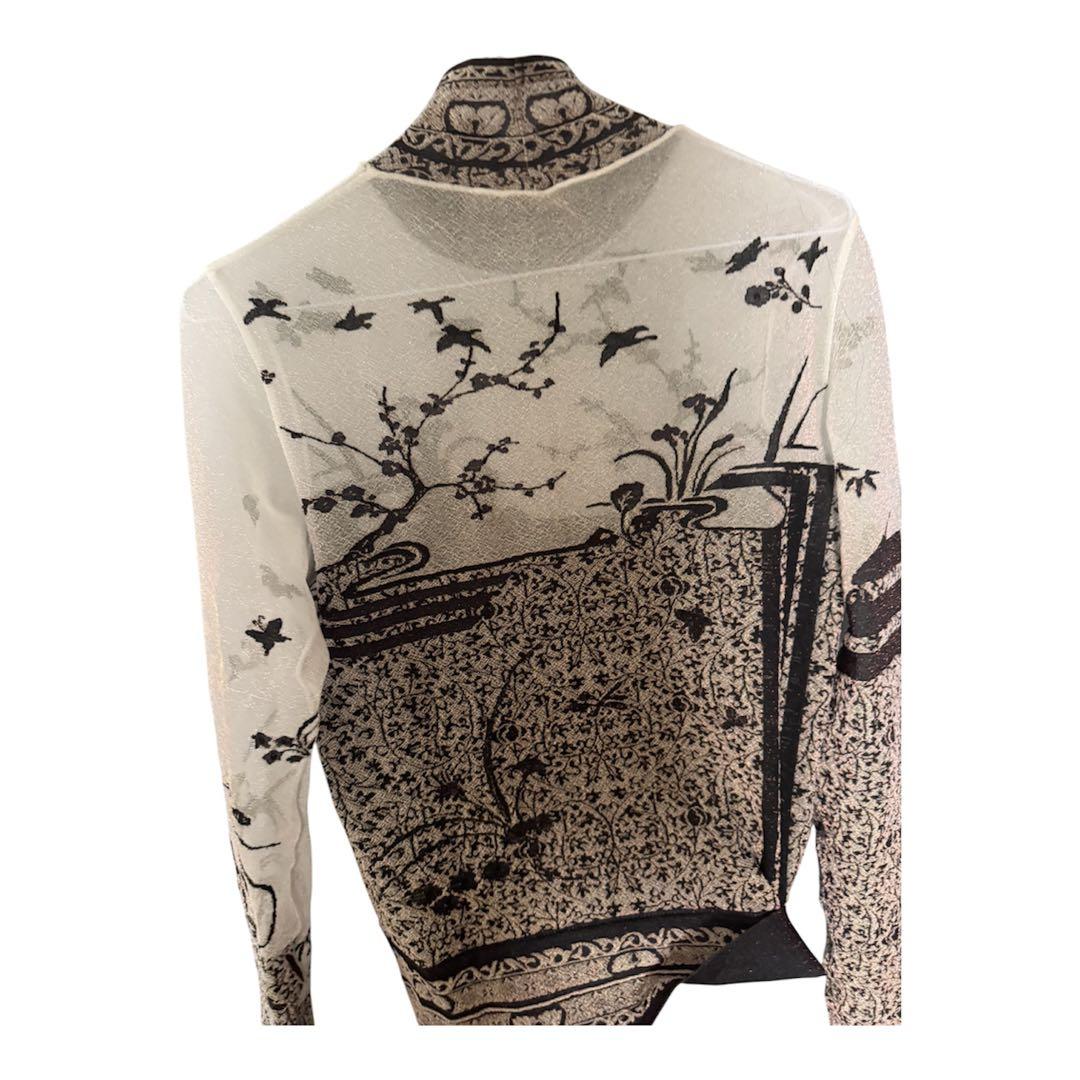 N*a様 Nature Pattern Sheer Knitted High N