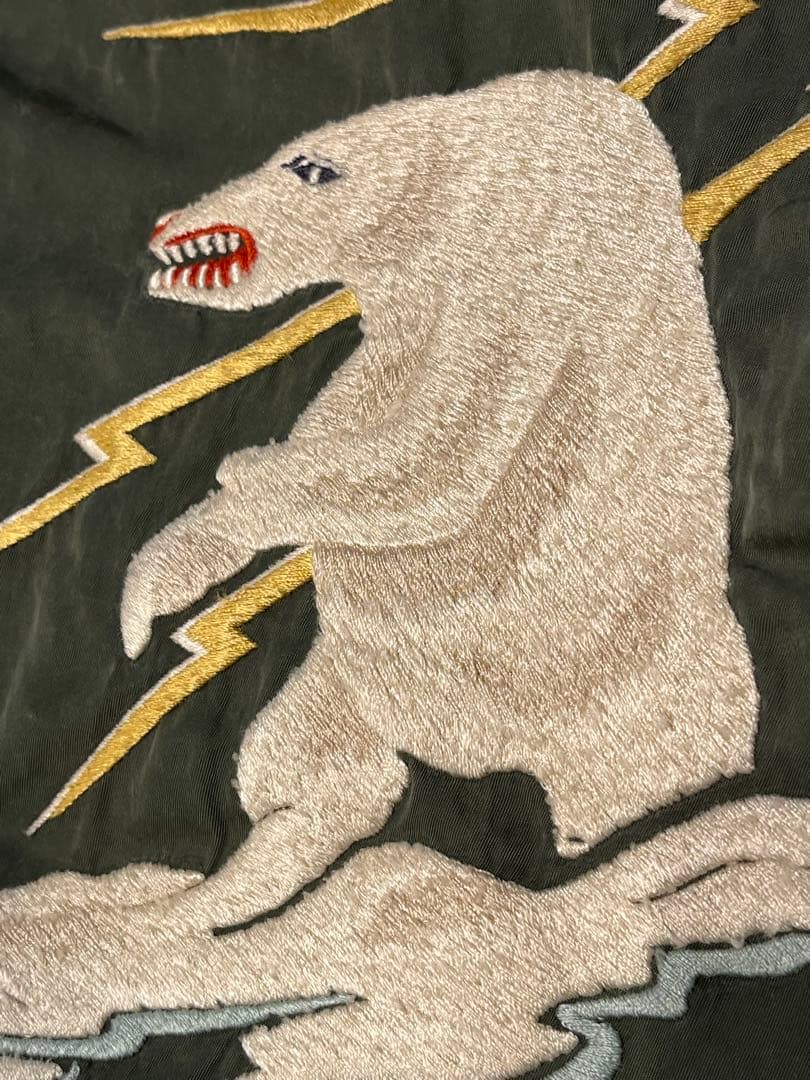 レミレリーフスカジャン オリーブ