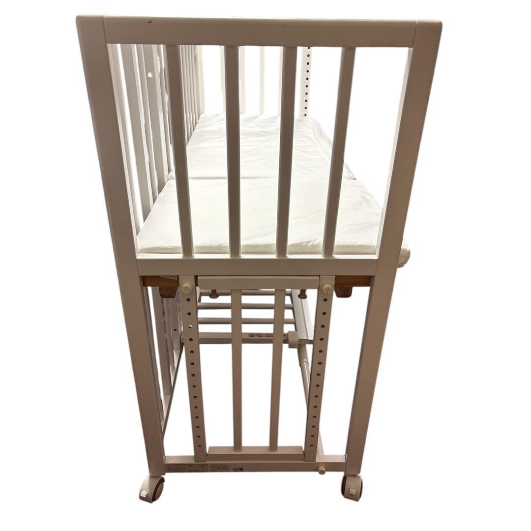 【美品】大和屋 そいねーる ロング ベビーベッド マットレス付 新生児 添い寝