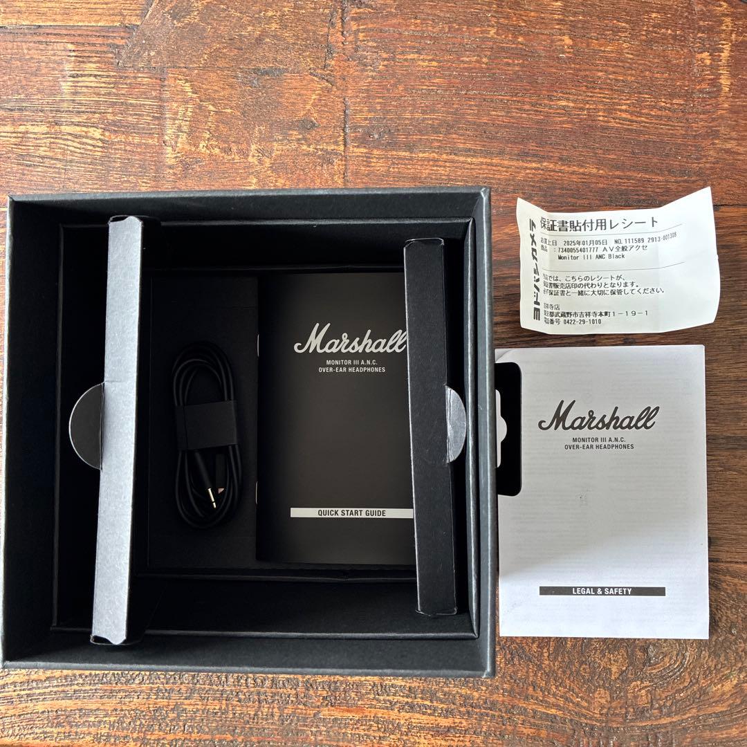 う*ん様 Marshall Monitor III A.N.C. ワイヤレスヘッ